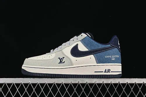 All categories Nk Air Force 1 Air Force series Nk Air Force 1 Low Air Force low top Nike Air Force 1'07 Low LV co-branded spliced ​​denim Air Force 1 low top casual sneakers SC0601-551